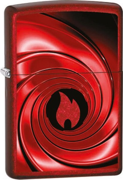 Zippo Feuerzeug Red Swirl Design