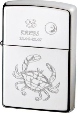 Zippo Feuerzeug Sternzeichen Krebs Gravur