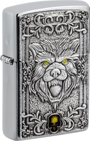 Zippo Feuerzeug Wolf / Skull