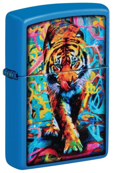 Zippo Feuerzeug Sky Blue Tiger