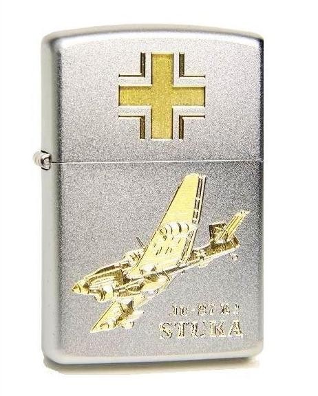 Zippo Kampfflugzeug STUKA JU 87 Gravur