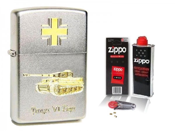 Zippo Kampfpanzer TIGER VI Gravur mit Zubehör L
