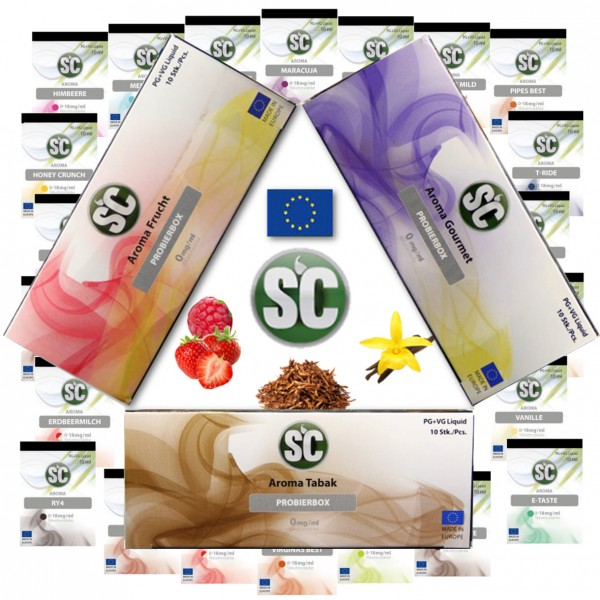10x 10ml SC E-Liquid Alle Sorten - 100ml