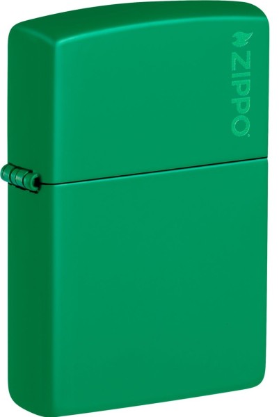 Zippo Feuerzeug Sky grün matt mit Zippo Logo