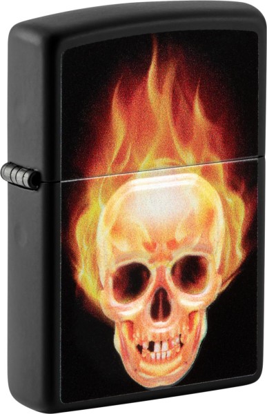 Zippo Feuerzeug Flaming Skull