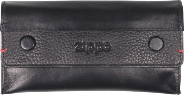 ZIPPO Drehertasche/Stellerbeutel Nappaleder schwarz 2006060 mit Papierfach