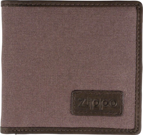 ZIPPO Herren-Geldbeutel quer Textil/innen Leder 2005120