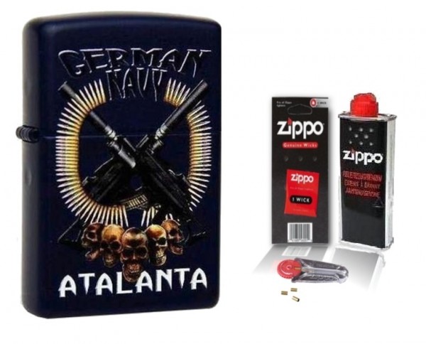 Zippo Bundeswehr NAVFOR Atalanta Blue Matte mit Zubehör L
