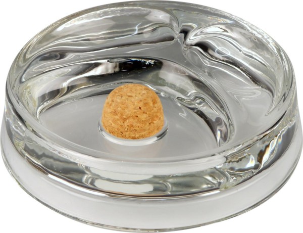 Pfeifenascher Glas Rund Transparent