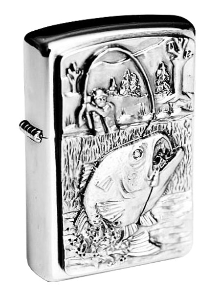 Zippo Feuerzeug Bass Fishing Emblem