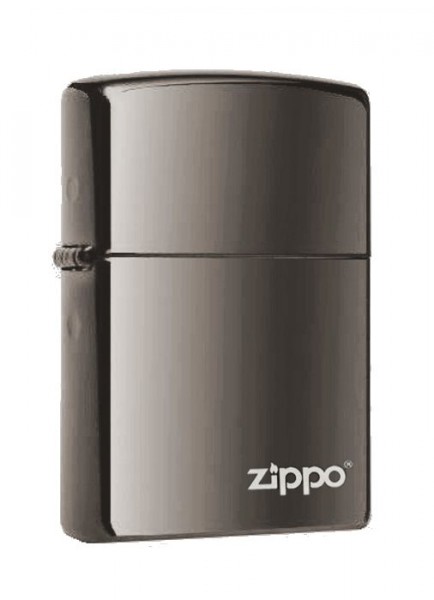 Zippo ® Feuerzeug Ebony Logo