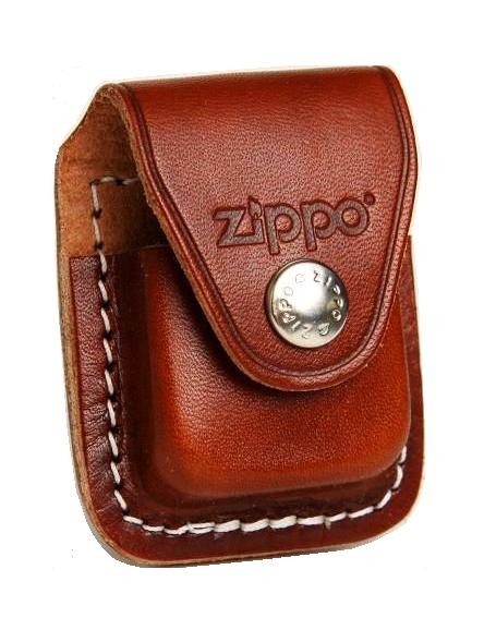 Clip Zippo Feuerzeug Ledertasche / Pouch in Braun