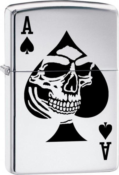 Zippo Feuerzeuge Ace of Spade Skull