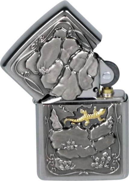 Zippo Feuerzeug Lizard-Trick 2 in Holz-Geschenkbox