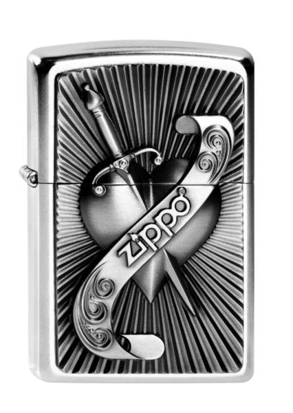 Zippo ® Feuerzeug Heart With Sword