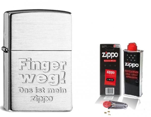 Zippo ® Feuerzeug Finger Weg & Zubehör L