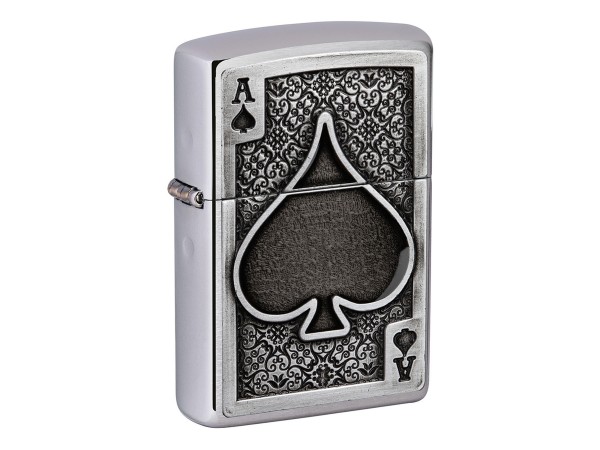 Zippo Feuerzeug Ace of Spades Plakette