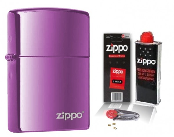 Zippo ® Feuerzeug Abyss Logo mit Zubehör L