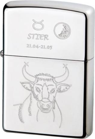 Zippo Feuerzeug Sternzeichen Stier Gravur