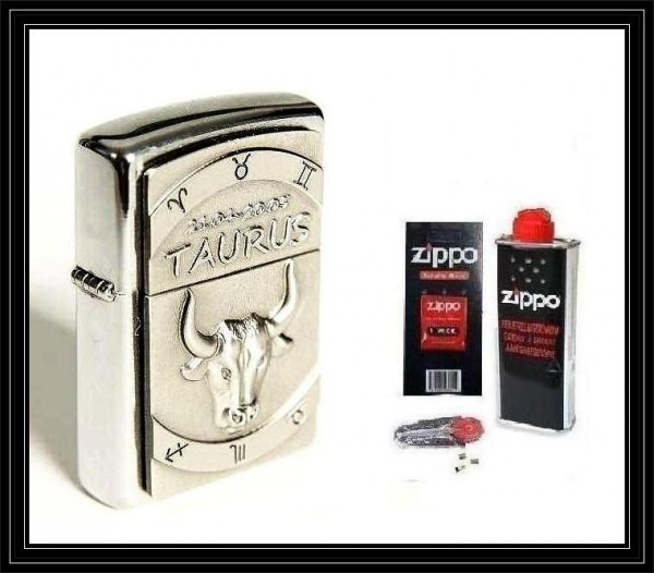 Zippo ® Feuerzeug Sternzeichen Stier | Taurus 3D & Zubehör L
