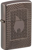 Zippo Feuerzeug Black Ice Armor Case Pattern/Flame Zippo Feuerzeug Black Ice Armor Case Pattern/Flame