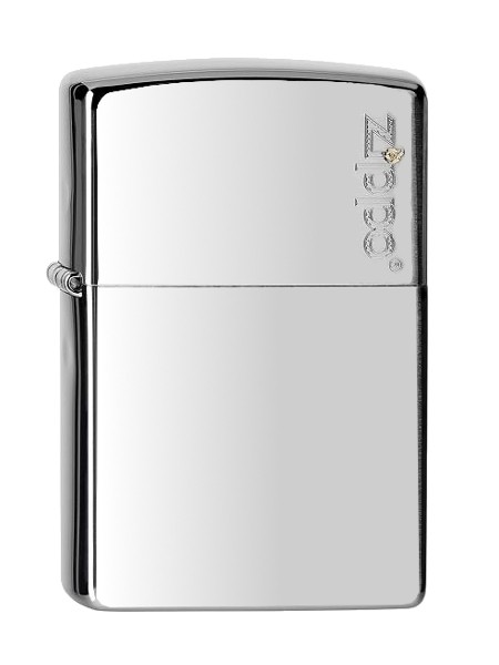 Zippo ® Feuerzeug Chrome brushed Logo