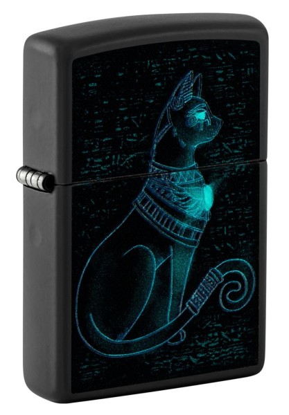 Zippo Feuerzeug Spiritual Cat Design Glow in the Dark