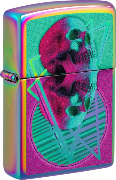 Zippo Feuerzeug Spectrum Skull Mirrored