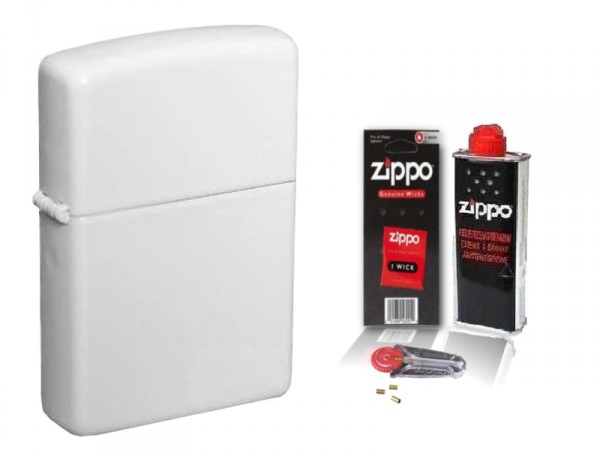 Zippo ® Feuerzeug White Matte & Zubehör L