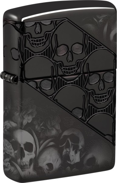 Zippo Feuerzeug Armor Case Deep Carved Multi Color Skulls 60007451