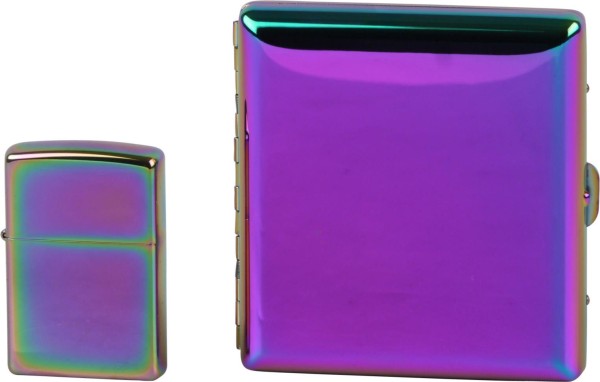 Zippo Feuerzeug Spectrum mit Zigaretten-Etui in Geschenk-Set