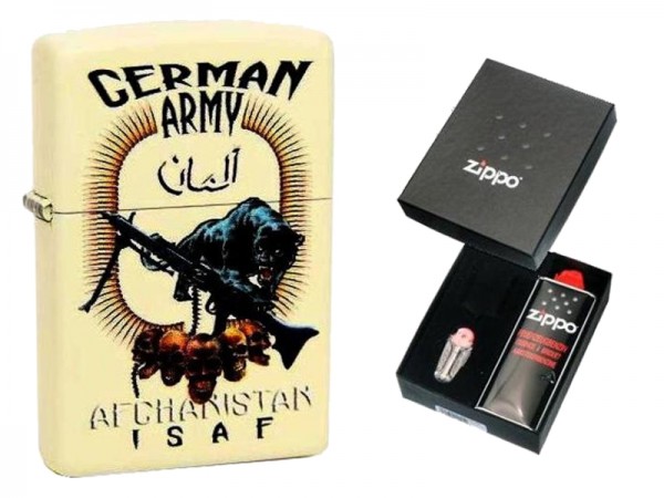 Zippo Bundeswehr Afghanistan German Army im Geschenkset
