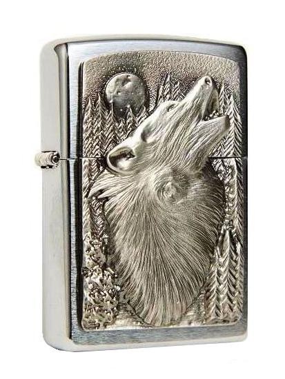 Zippo Feuerzeug Howling Wolf Emblem