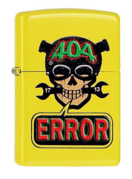 Zippo ® Feuerzeug Skull Wrench Error | Neu Kollektion 2015