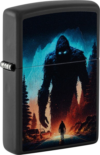 Zippo Feuerzeug Sasquatch - Black Light, Leuchtet unter Schwarzlicht