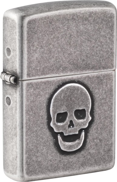 Zippo Feuerzeug Antik Stamped Skull