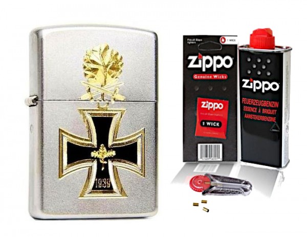 Zippo Eisernes Kreuz 1939 Ritterkreuz mit Zubehör L