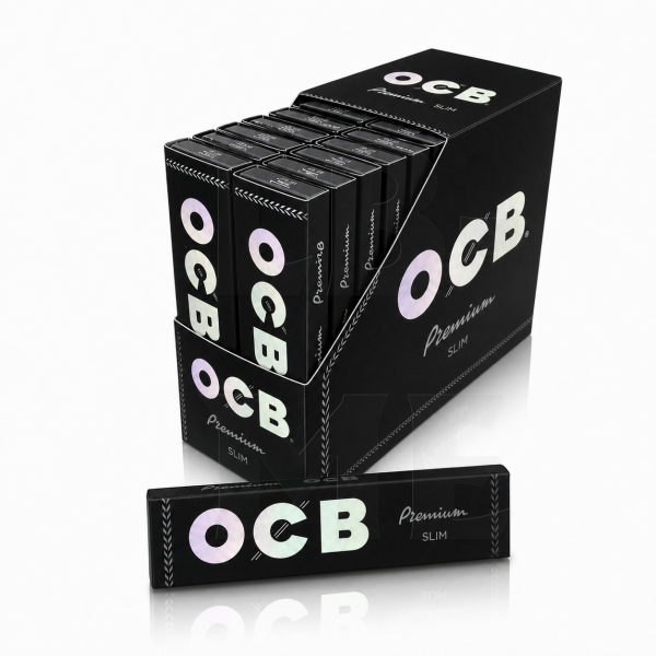 OCB Schwarz Premium Slim Papers 50 Heftchen