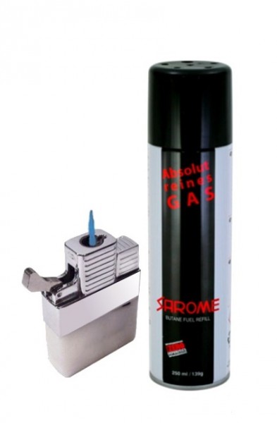 Benzin Feuerzeug Gaseinsatz mit Jetflame & Sarome Gas