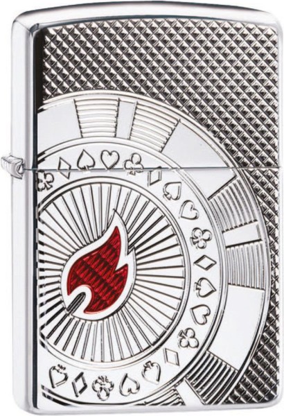 Zippo Feuerzeug Armor Case Poker Chip