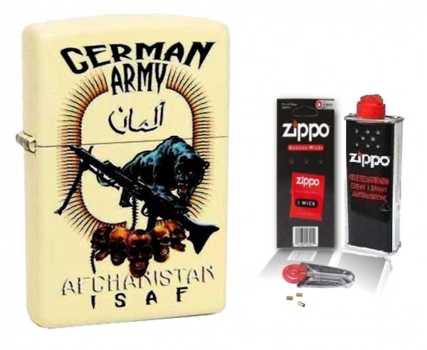 Zippo Bundeswehr ISAF Afghanistan German Army mit Zubehör L