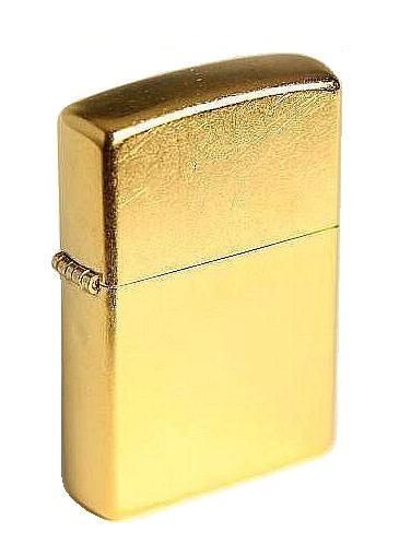 Zippo Feuerzeug Brass Street Gold