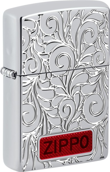 Zippo Feuerzeug Armor Case Swirl Pattern mit Epoxy Inlay