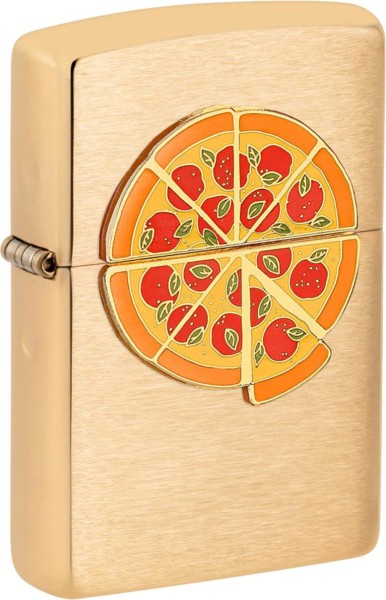 Zippo Feuerzeug Emblem Pizza