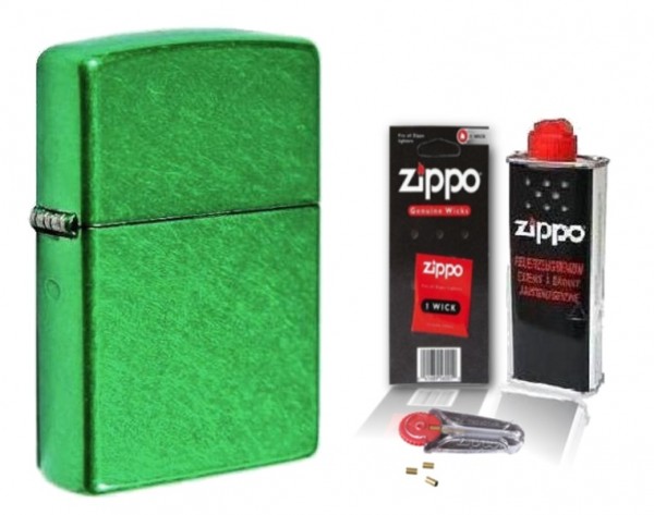 Zippo Feuerzeug Meadow Matte mit Zubehör L
