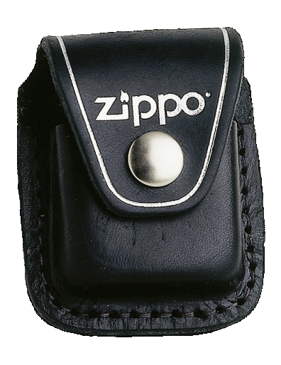 Clip Zippo Feuerzeug Ledertasche / Pouch in Schwarz