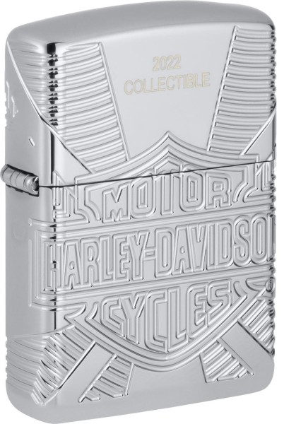 Zippo Armor Case Harley Davidson Collectible 2022 mit 8 seitig tiefengraviert