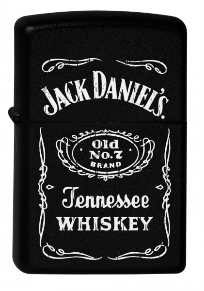 Zippo ® Feuerzeug Jack Daniels Label Black Matte